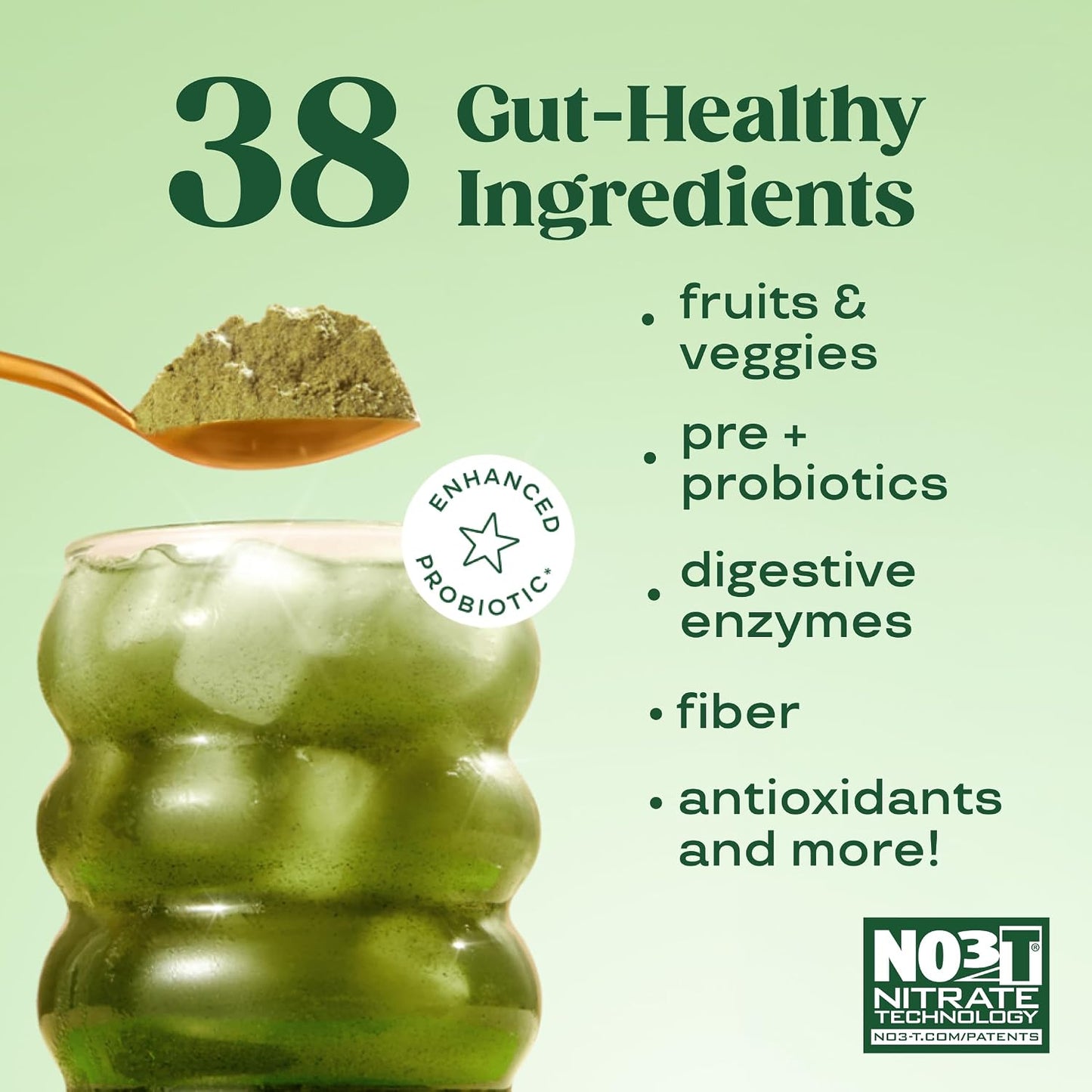 Bloom Nutrition Superfood GreensPowder, 30 Servings | DigestiveEnzymes with Probiotics and Prebiotics,Gut Health, Bloating Relief for Women,Chlorella, Green Juice Mix